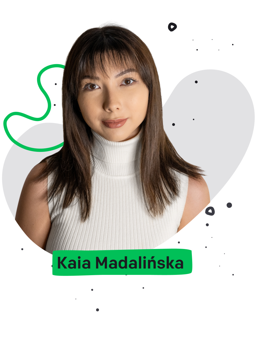 photo of Kaia Madalinska inviting for a webinar