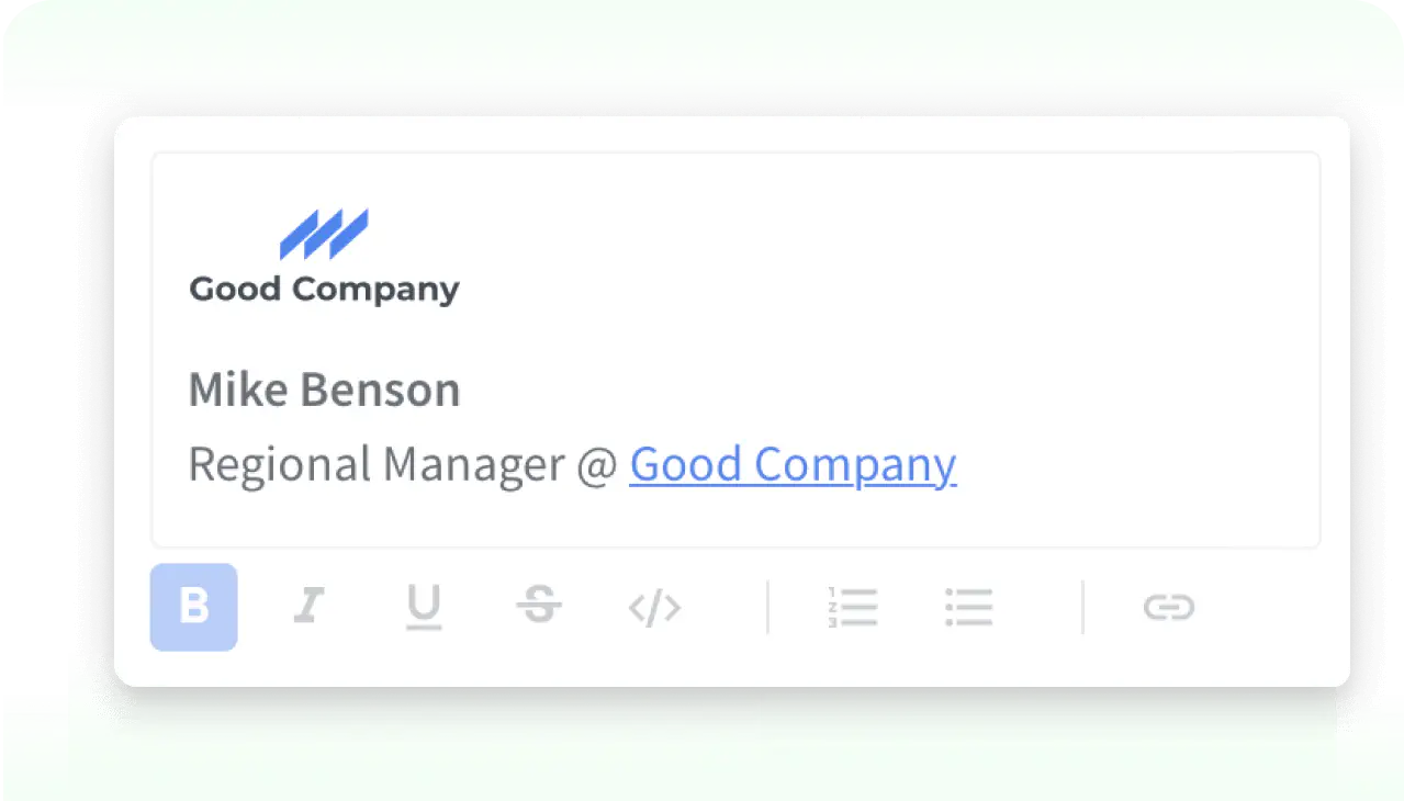 View of Agents signature in emails in HelpDesk app