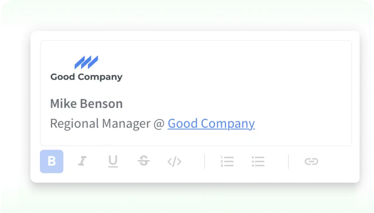 View of Agents signature in emails in HelpDesk.com app