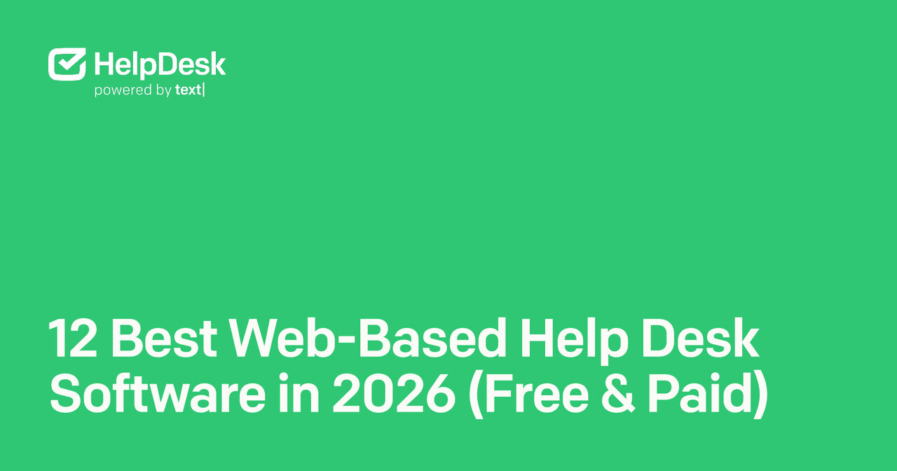12 Best Web-Based Help Desk Software in 2026 (Free & Paid) article cover