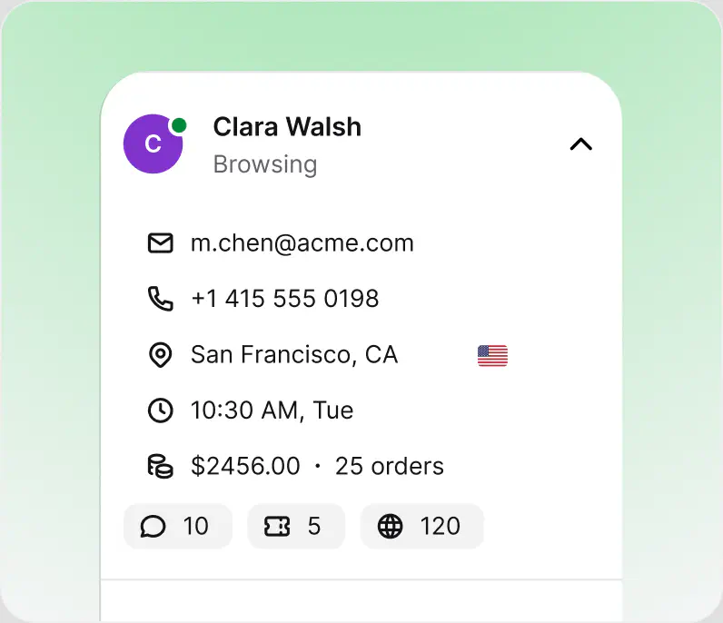 Delivery address change handled as a ticket in a cloud help desk with customer details in the browser