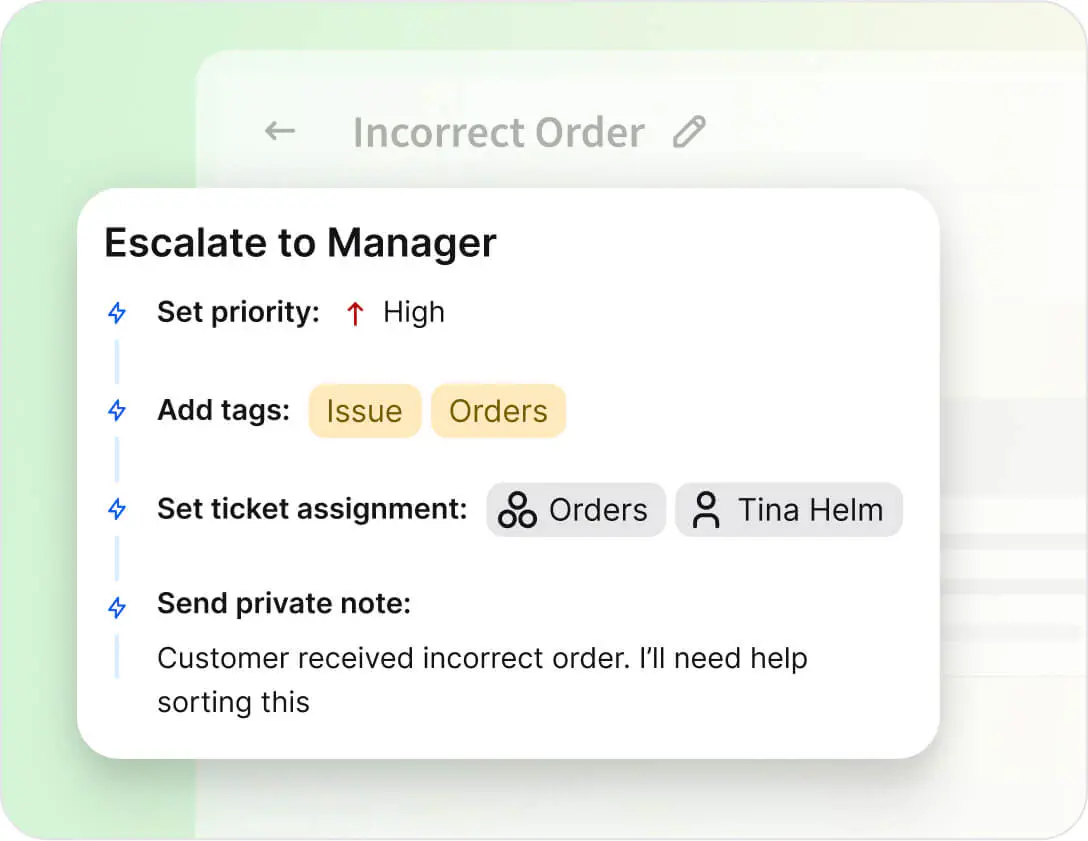 Macros in HelpDesk