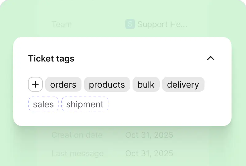 AI tag suggestions in HelpDesk