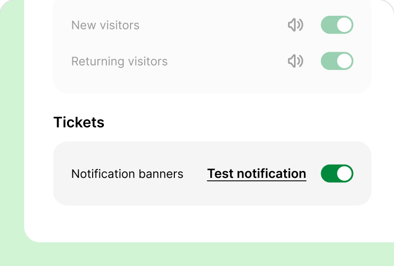 Browser notifications in HelpDesk app