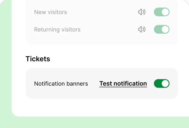 Browser notifications in HelpDesk app