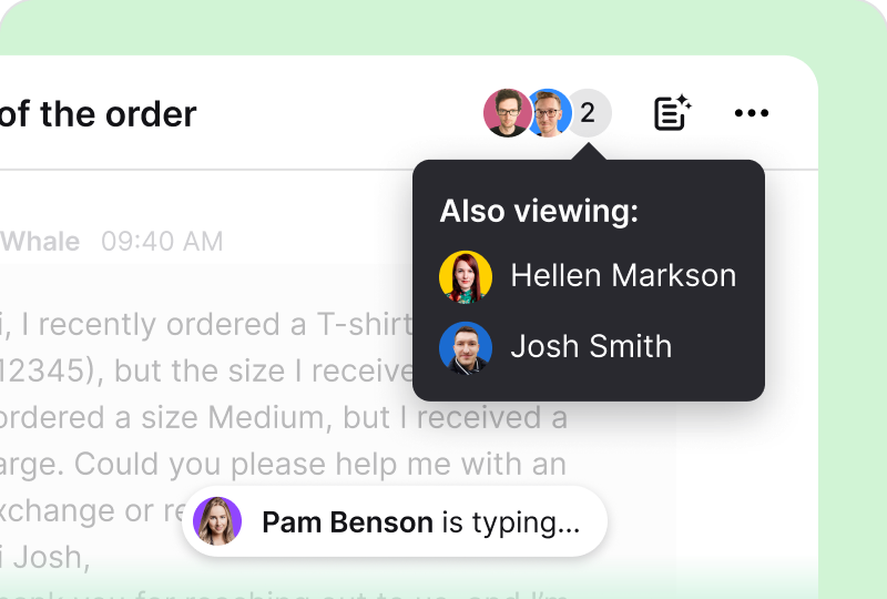 Collision detection in HelpDesk