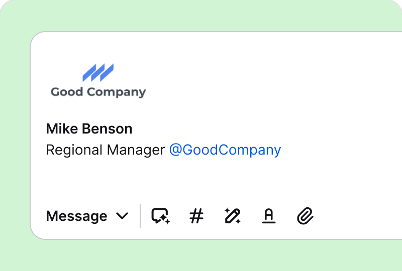Email signatures in HelpDesk app