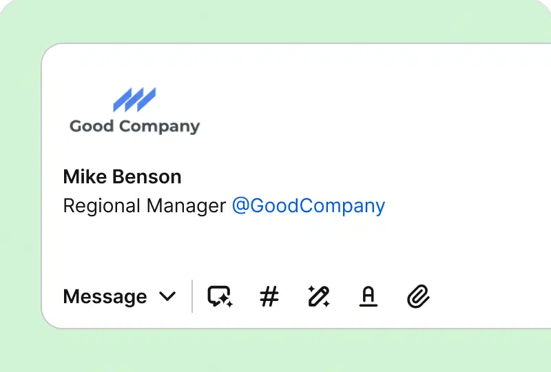 Email signatures in HelpDesk.com app
