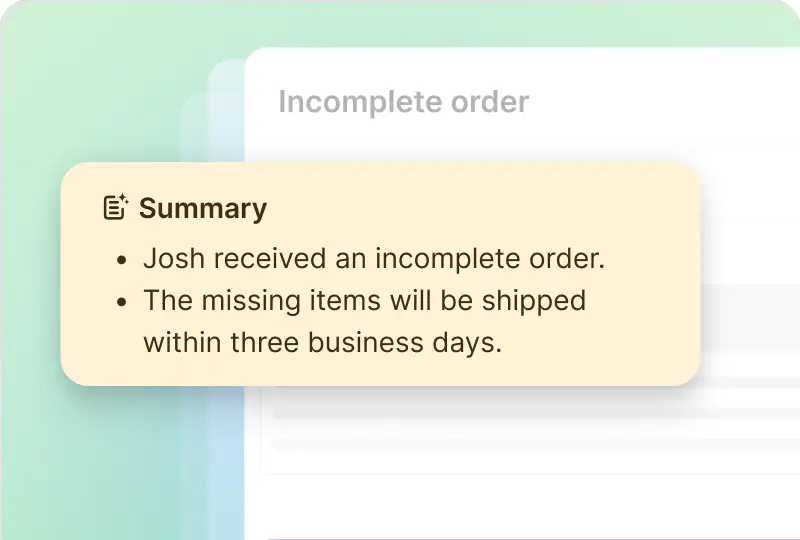 Ticket summaries in HelpDesk