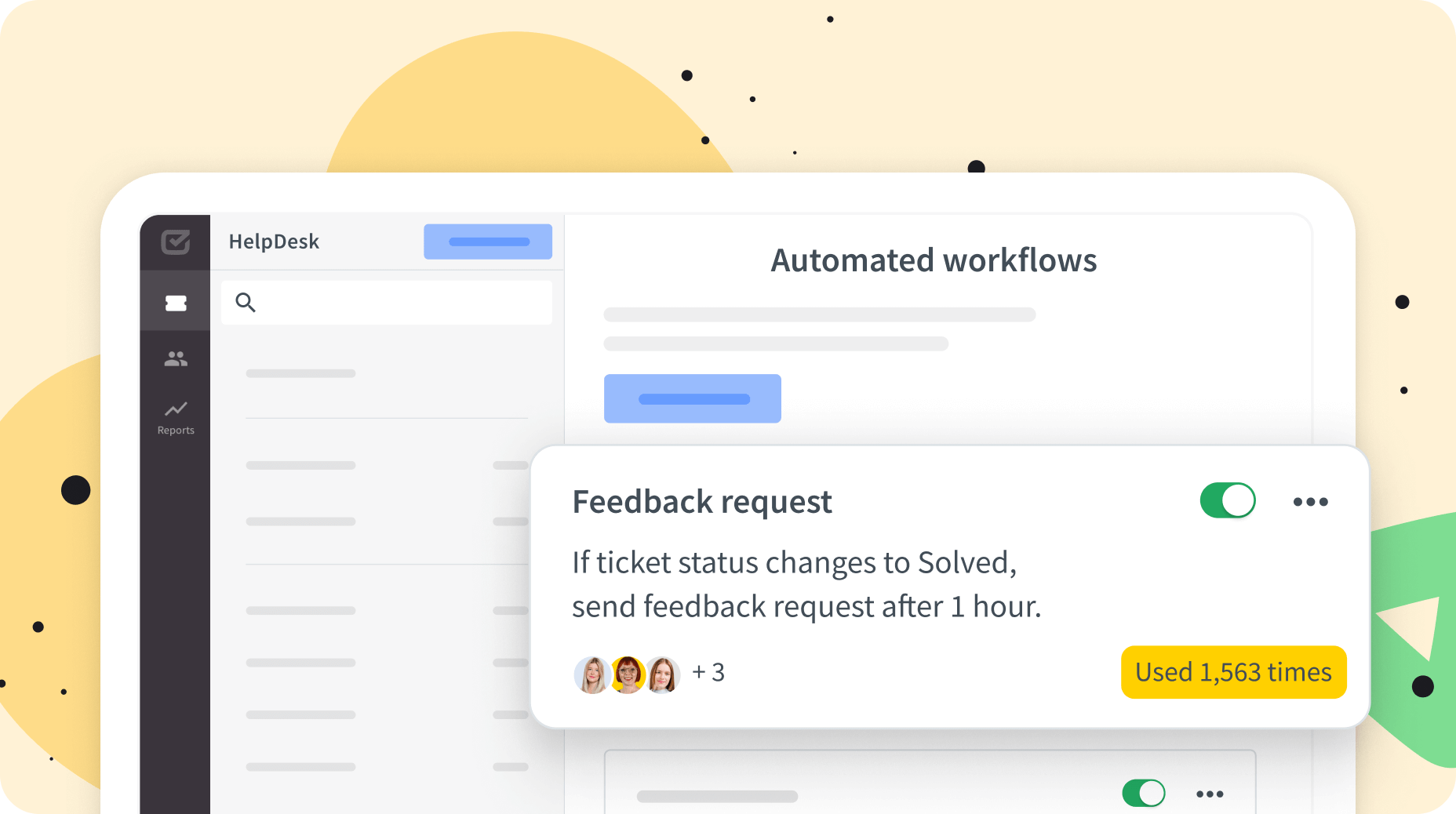 Ready-made automations and workflow templates in HelpDesk.