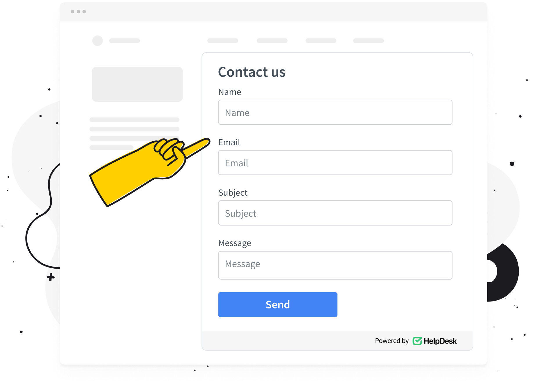 Customizing contact form in HelpDesk app