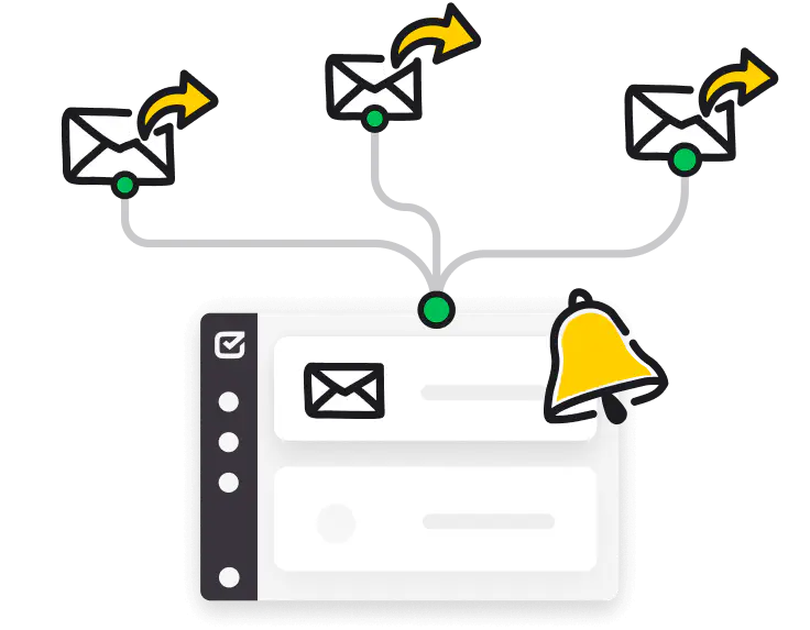 Forward messages to HelpDesk
