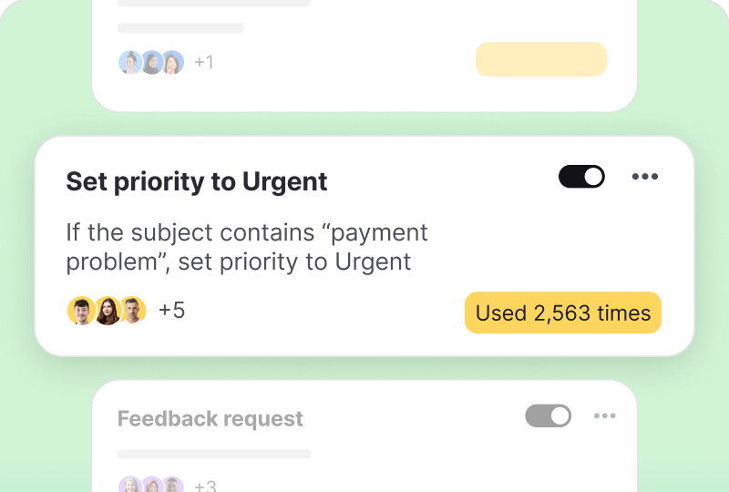 Automation rule handling a repeatable IT support task in HelpDesk