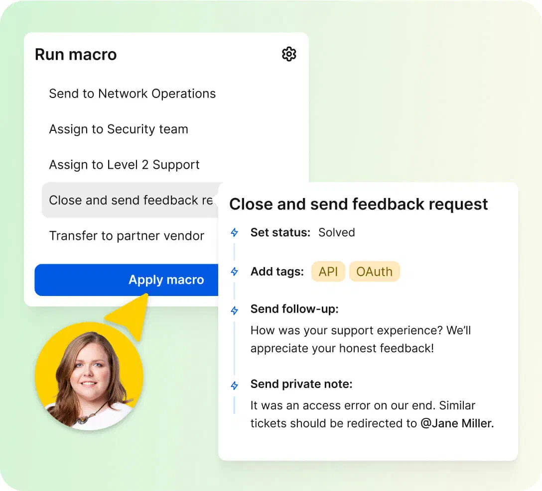 Resolving tickets in HelpDesk.com