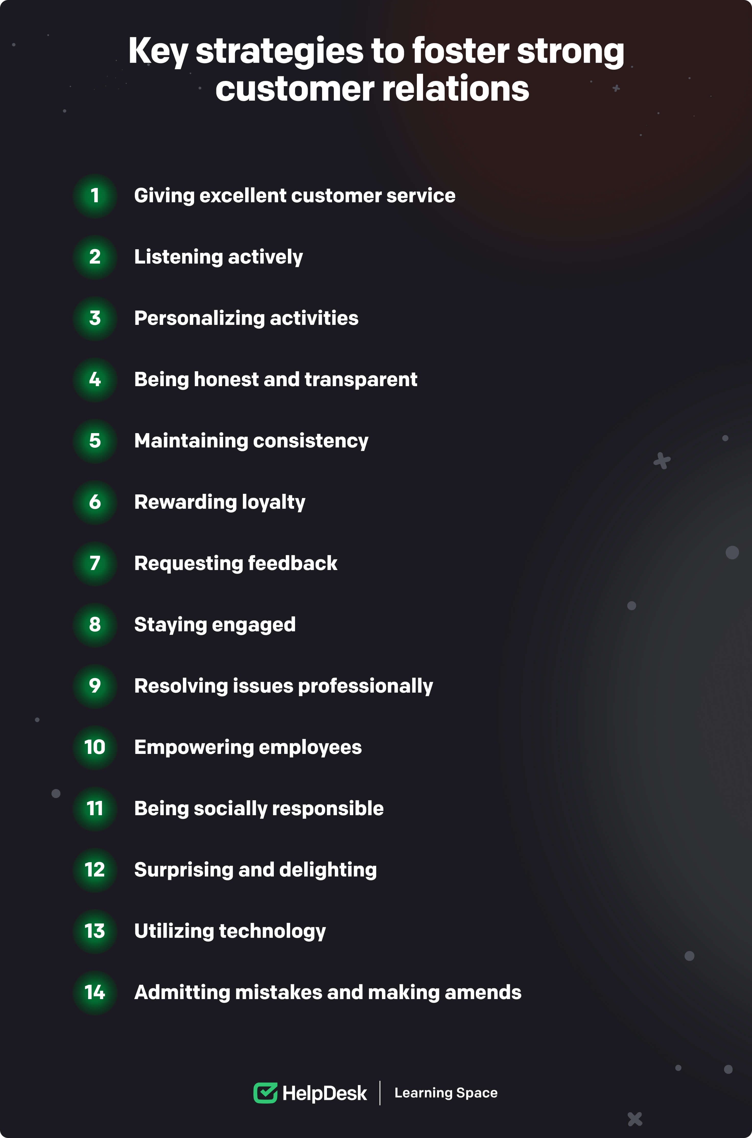 Key strategies to foster strong customer relations