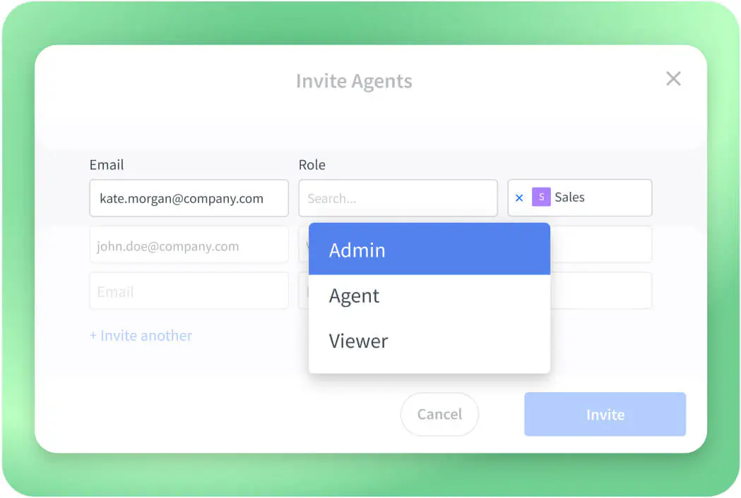 Role-based access control in HelpDesk